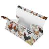 Chicken Breed Collection Tissue Box Cover, PU Leather Rectangular Tissue Box Case Organizer Holder Vanity Dresser Night Stand Table Countertop Home Office Car 7.7X4.7X4.3'' view 2