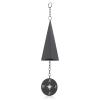 Gsycle Wind Chimes, Iron Triangle Wind Bell North Country Wind Bells with Compass for Door Porch Garden Decorations Lawn Ornaments view 1