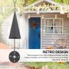 Gsycle Wind Chimes, Iron Triangle Wind Bell North Country Wind Bells with Compass for Door Porch Garden Decorations Lawn Ornaments view 3