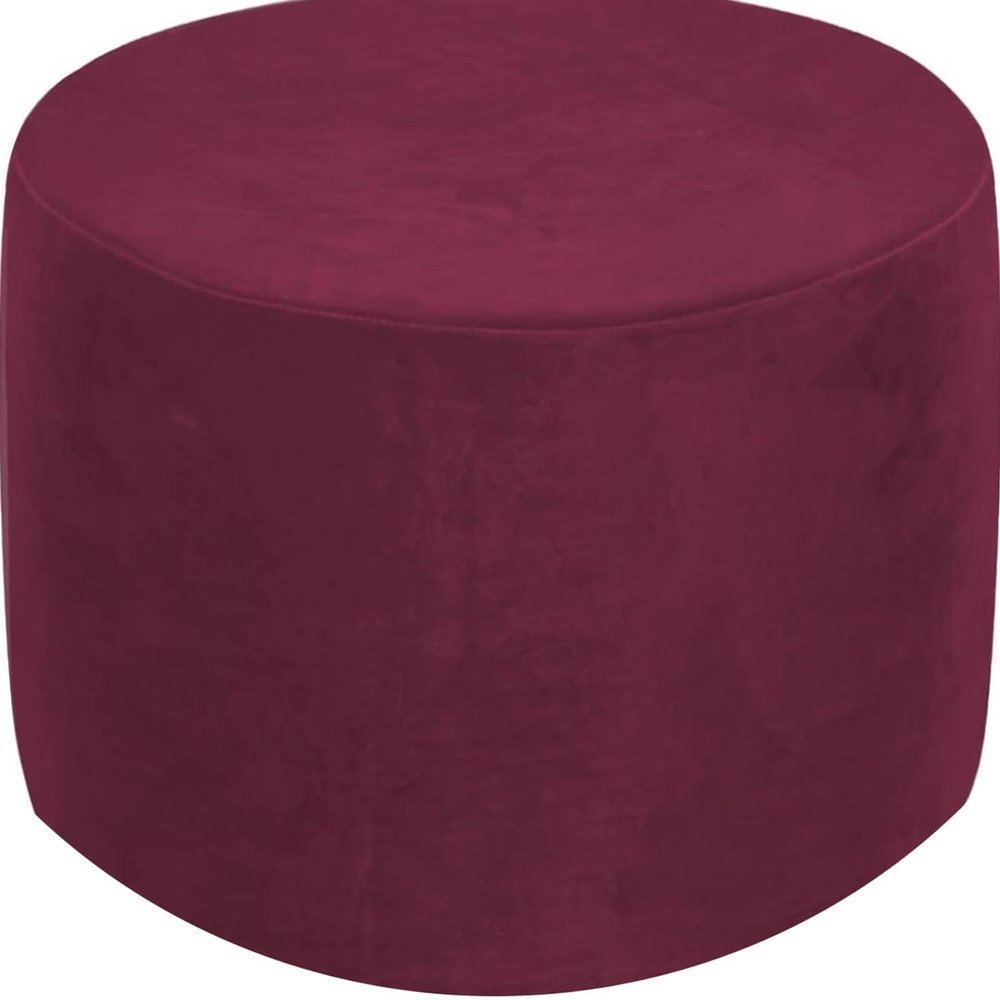 Ottoman Covers Round Velvet Footstool Slip Slipcover Small/Large/Extra Large 36/40/55cm Thick Soft Jacquard Fabric Footrest Protectors Cover with Elastic Bottom ( Color : @25 , Size : Diameter:30-41IN