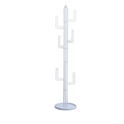 VIRIVI Simple Coat Rack Metal Stand-Way Furniture Best for Hanging Up Jacket,Purse,Hand-Bag,Cloth,Hat (White)