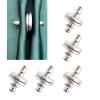 RXMORI 12 Pairs Magnetic Curtain Button,Curtain Light Leakage Prevention Magnetic Button, Shower Drapery Magnetic Button Weights for Home,Bedroom,Office(17 mm) view 1