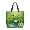 SSIMOO Cartoon Frog 1 Stylish Zipper Shopping Bags,Shoulder Bag,The Perfect Blend Of Style And Convenience view 1