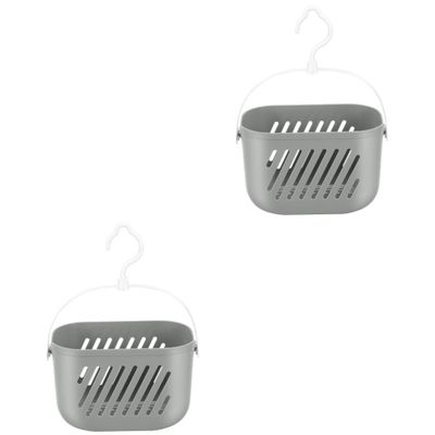 Zerodeko 2pcs Hanging Storage Basket Wall Drainer Rack over The Door Organizer Kitchen Storage Containers Baskets for Organizing