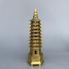 AMGPRO Brass Nine-Story Cultural Tower, Study Office Decorations, Feng Shui Supplies, view 1