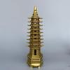 AMGPRO Brass Nine-Story Cultural Tower, Study Office Decorations, Feng Shui Supplies, view 2