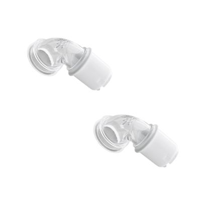 HomeLoft Basics Dream-wear Elbow with Swivel Replacement (2 pack), Clear