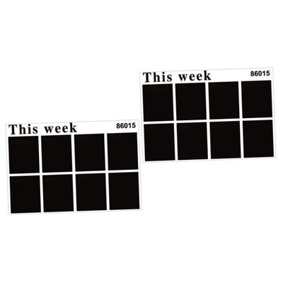MAGICLULU 2pcs Wall Sticker Decals Removable Chalkboard Planner for Easy Installation Material Space-Saving Design for Home Office Use for Organizing and Planning