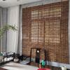 Outdoor Shades For Patio Roll Up Waterproof Window Sun Shade Blinds 70% Blackout Bamboo Roller Blinds Cordless Reed Privacy Curtain With Lifter, W20''/28''/34''/36''/40''/48''/60''/72''xH48'' ( Size : view 2