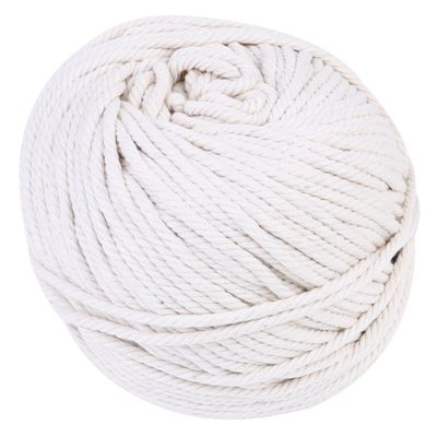 NUOBESTY DIY Craft String Hand Woven Tapestry Rope Wide Cotton Rope for Home Decor Wall Art