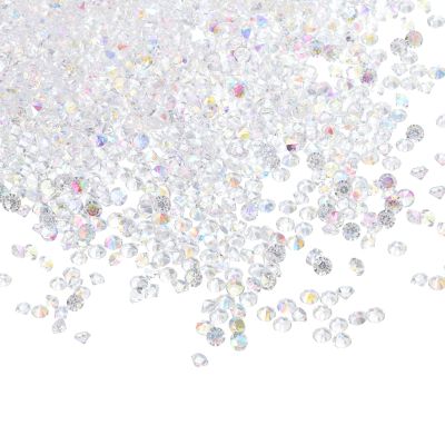 PATIKIL 14000Pcs Wedding Table Scatter Confetti Crystals 3mm Acrylic Diamonds Vase Fillers Gems for Table Centerpiece Decorations Bridal Shower Party, Clear AB