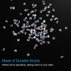 PATIKIL 14000Pcs Wedding Table Scatter Confetti Crystals 3mm Acrylic Diamonds Vase Fillers Gems for Table Centerpiece Decorations Bridal Shower Party, Clear AB view 3