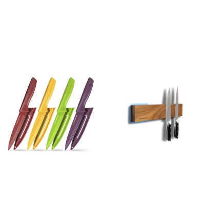 Gourmetop Paring Knife Set & Magnetic Knife Strip