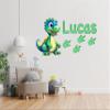 Nursery Boys Name Dinosaurs Wall Decals - Personalized Name Wall Decal Dinosaur Decor - Custom Dinosaur Wall Name Decals - Dino Boys Room Wall Stickers view 2