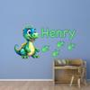 Nursery Boys Name Dinosaurs Wall Decals - Personalized Name Wall Decal Dinosaur Decor - Custom Dinosaur Wall Name Decals - Dino Boys Room Wall Stickers view 4