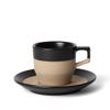 notNeutral Pico Cappucino Cup with Saucer, Black 6 oz view 1