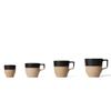 notNeutral Pico Cappucino Cup with Saucer, Black 6 oz view 3