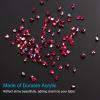 PATIKIL 14000Pcs Wedding Table Scatter Confetti Crystals 3mm Acrylic Diamonds Vase Fillers Gems for Table Centerpiece Decorations Bridal Shower Party, Burgundy AB view 3