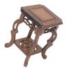 ABOOFAN Base Peg Bags Shelf Bracket Wood Display Stand Rustic Plant Pot Riser Floor Curio Cabinets Planter Holder Air Layering Interior Decor Table Wooden Office Staple Bag Flowerpot, Coffee view 1
