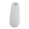 Amosfun Frosted Ceramic Flower Vase for Desktop Decor Minimalist Modern White Flower Holder Chic Small Arrangement Container for Home and Office Decoration view 1