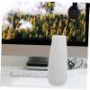 Amosfun Frosted Ceramic Flower Vase for Desktop Decor Minimalist Modern White Flower Holder Chic Small Arrangement Container for Home and Office Decoration view 2