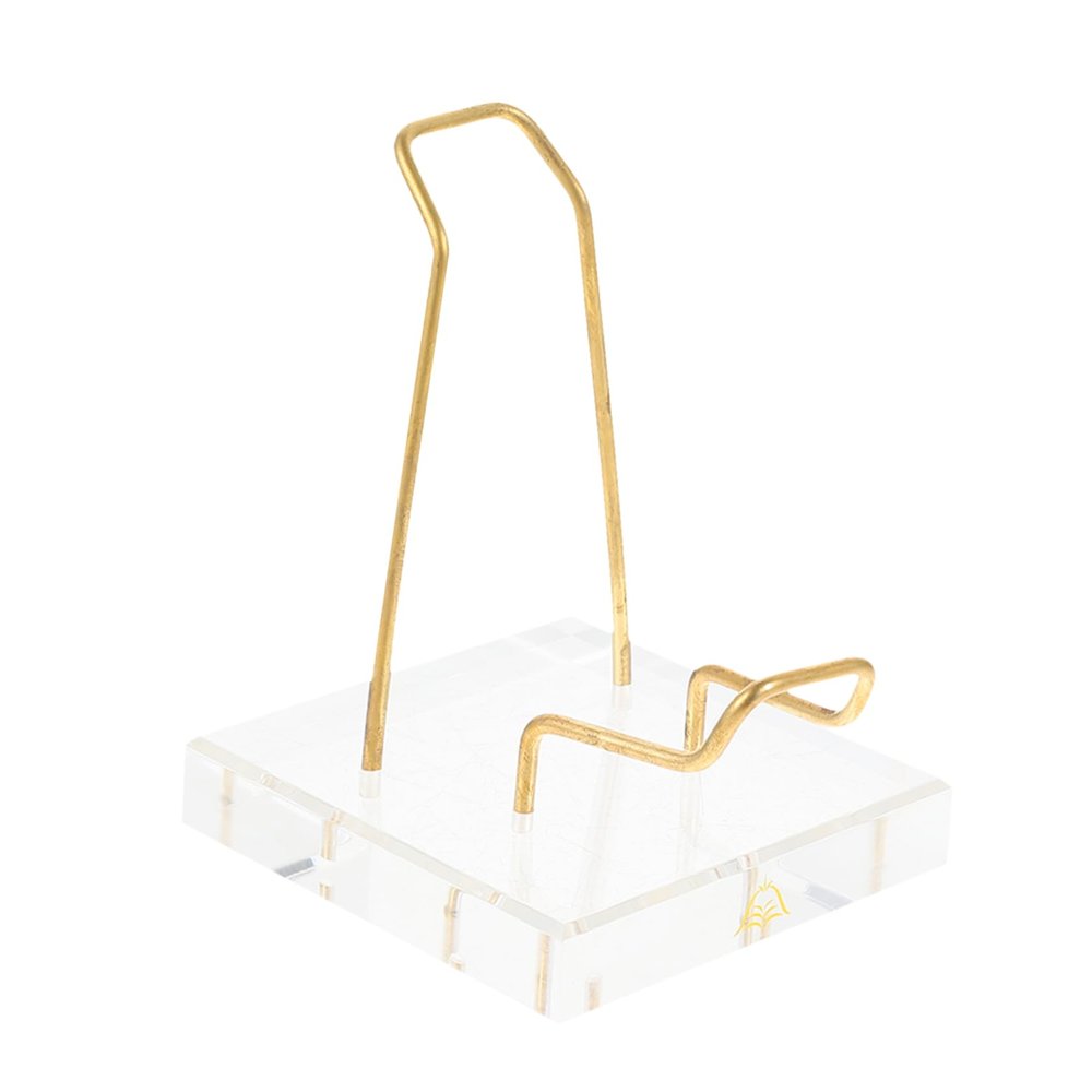 GOOHOCHY Versatile Display Stand Easel with Crystal Storage Tray Rock Holders Display Rack