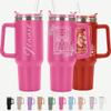Astrology Personalized Tumbler 40 oz Laser Engraved, Insulated Cup with Handle, Lid and Straw,Stainless Steel Large Tumbler, Vacuum Insulated,Birthday Gifts, Zodiac Signs with Constellations, Aquarius view 2