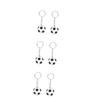 PRETYZOOM 3sets Football Key Chains Creative Metal Keyring Soccer Ball Keychains for Birthday 2pcs*3 view 1