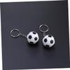 PRETYZOOM 3sets Football Key Chains Creative Metal Keyring Soccer Ball Keychains for Birthday 2pcs*3 view 2
