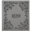 COFICE Recipe Book to Write in Your Own Recipes, 8.5x9.5 Recipe Ring Binder with PU Faux Leather Cover, 4x6 Cards and Tabbed Dividers, Gray view 1