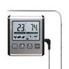 Digital BBQ Meat Thermometer for Oven Timer Meat Cooking Kitchen Temperaure Meter with Stainless Steel Probe (Color : Upgrade Model) view 1