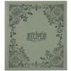 COFICE Recipe Book to Write in Your Own Recipes, 8.5x9.5 Recipe Ring Binder with PU Faux Leather Cover, 4x6 Cards and Tabbed Dividers, Dark Green view 1