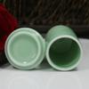 BNVXR Fashion Ceramic Toothpick Holder with Lid Toothpick Holders Container Green Toothpick Dispenser Thickening Toothpicks Container Chic view 4
