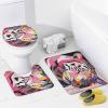 ZGDPBYF Bathroom Rugs, Animal Tiger Bath Mat - Non-Slip Bath Rugs, Abstract Colorful Geometric Tiger Patchwork Machine Wash, Dries Quickly - Ultra Soft Bath Mats For Bathroom, 3 Piece Bathroom Rug Set view 3
