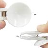 Coufce 6 Packs Shower Curtain Clips White Suction Cup Clips Shower Curtain Weight Clip for Shower Hanging, Camper Christmas Decor, Home Decoration view 3
