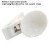 Coufce 6 Packs Shower Curtain Clips White Suction Cup Clips Shower Curtain Weight Clip for Shower Hanging, Camper Christmas Decor, Home Decoration view 4