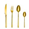 ONUIFIKE Silverware Set, 4/16/24/32 Piece 304 Stainless Steel Tableware Modern Simple Hotel Home Main Meal Knife Fork Spoon Coffee Spoon, Cutlery Flatware Set (Color : Gold, Size : 1Set-4Pcs) view 1