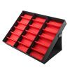 Glomora Sunglasses Storage Organizer, 18-Grid Display Stand, Foldable Lid, Collectables & Jewelry Box, Versatile Travel Case 18.5x14.6x2.4in view 1