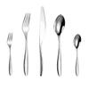 ONUIFIKE Silverware Set, 5/20/30/40 Pieces 304 Stainless Steel Tableware, Elegant Restaurant Home Steak Cutlery, Knife, Fork And Spoon, Cutlery Flatware Set (Color : Silver, Size : 1Set-5Pcs) view 1