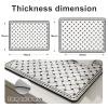 Coffee Mat Coffee Bar Mat for Countertops,Coffee Bar Accessories Fit Under Coffee Maker Espresso Machine,Absorbent Hide Stain Rubber Mat,Dish Drying Mat for Kitchen Counter (Braid, 16"x24") view 2