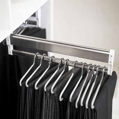 JEDAL Closet Clothes Hanger Rail, Extendable Pants Rack Pull-Out Closet Rod 342mm 492mm 592mm Wardrobe Clothing Rail for Pants and Coat (Size : 292mm)