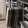 JEDAL Closet Clothes Hanger Rail, Extendable Pants Rack Pull-Out Closet Rod 342mm 492mm 592mm Wardrobe Clothing Rail for Pants and Coat (Size : 292mm) view 3