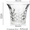 BCnmviku 4Pack Shot Glasses 65ML/2.2OZ Tequila Glasses Heavy Base Cordial Glasses view 3