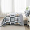 HoneiLife Queen Quilt Bedding Set - 3 Pieces Microfiber Quilt Sets Lightweight Bedspreads Reversible Coverlets Rustic Bed Cover Floral Bedding Set All Season Quilts-Grey view 3
