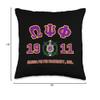 Omega Psi Phi Fraternity Paraphernalia, Omega Psi Phi Ques Throw Pillow view 4