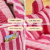 Bean Bag Chairs Children Adults Teen-AGER Bean Bag Cover Bean Bag Armchair Cover Without Filler Beanbag Sofa Floor Pouf Chair Sofa Case Frameless Faux Cashmere Fleece (Color : Black Stripe, Size : S view 4