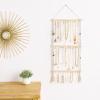 Dahey Hanging Headband Holder Necklace Holder with 30 Hooks, Macrame Wall Headband Organizer Jewelry Hanger with Tassels for Women Girls, Set of 2 view 2