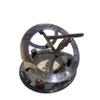 Navirock - Premium Large Antique 5 Inch Sundial Compass with Rose Wooden Box Nautical Brass Home Decor Gifts Fully Functional view 4