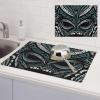 Dish Drying Mat for Kitchen Absorbent Drying Mat Heat Resistant Dish Drying Pad Decorative tribal mask Counter Dishes Drainer Mats Dish Drying Pad Non-Slip Coffee Mat for Sink Drainer (18" x 24") view 1