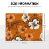 Dish Drying Mat for Kitchen Absorbent Drying Mat Heat Resistant Dish Drying Pad Orange hibiscus flower pattern Counter Dishes Drainer Mats Dish Drying Pad Non-Slip Coffee Mat for Sink Drainer view 2